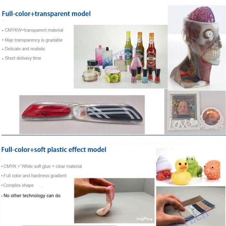 Custom STL Full Color 3D Printing Service Mehrfarbiger Harzdruck Ökofreundlich