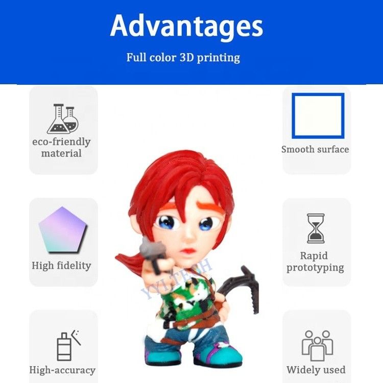 Custom STL Full Color 3D Printing Service Mehrfarbiger Harzdruck Ökofreundlich
